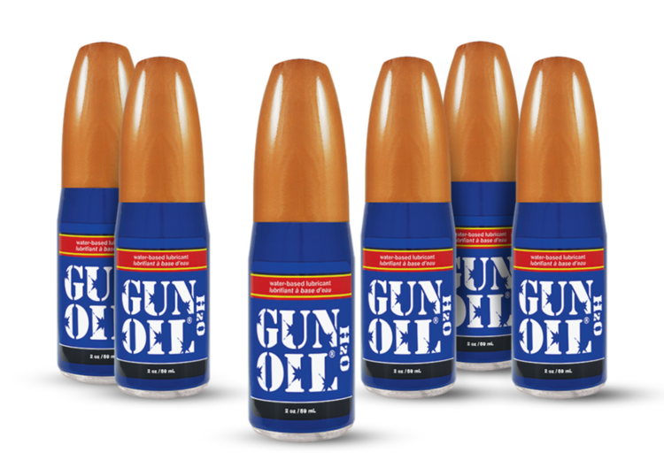 6 pack bundle of gun oil h2o 2 oz bottle