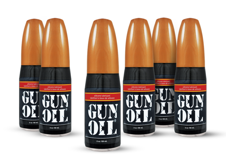 6 pack bundle of gun oil silicone 2 oz bottles