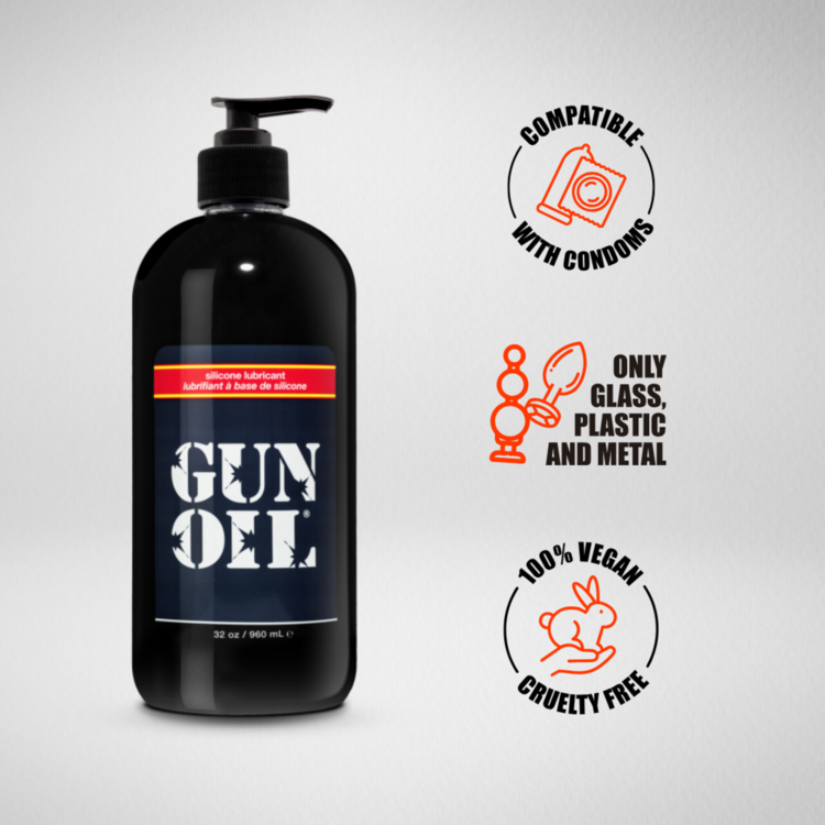 gun oil silicone 8 oz bottle